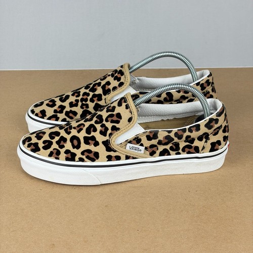 Vans leopard print felt - leopard, slip